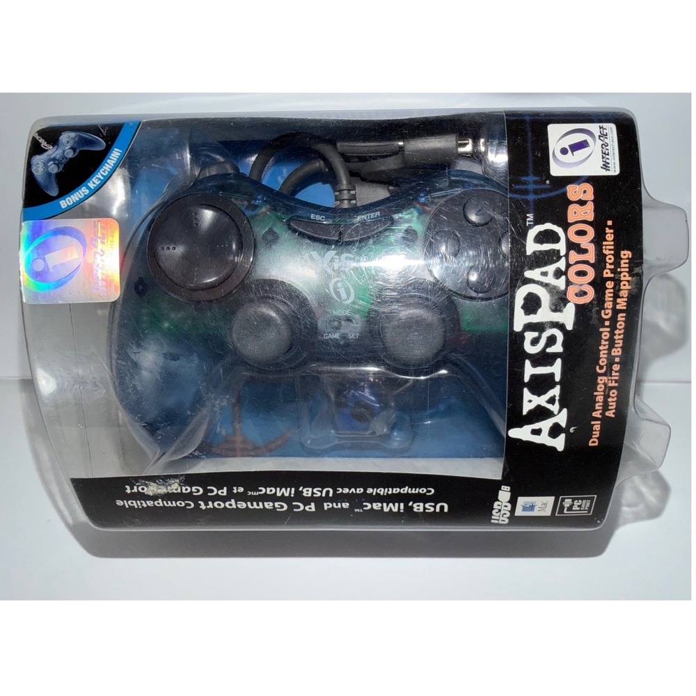InterAct AxisPad Colors USB PC iMac Game Controller Dual Analog Auto Fire New